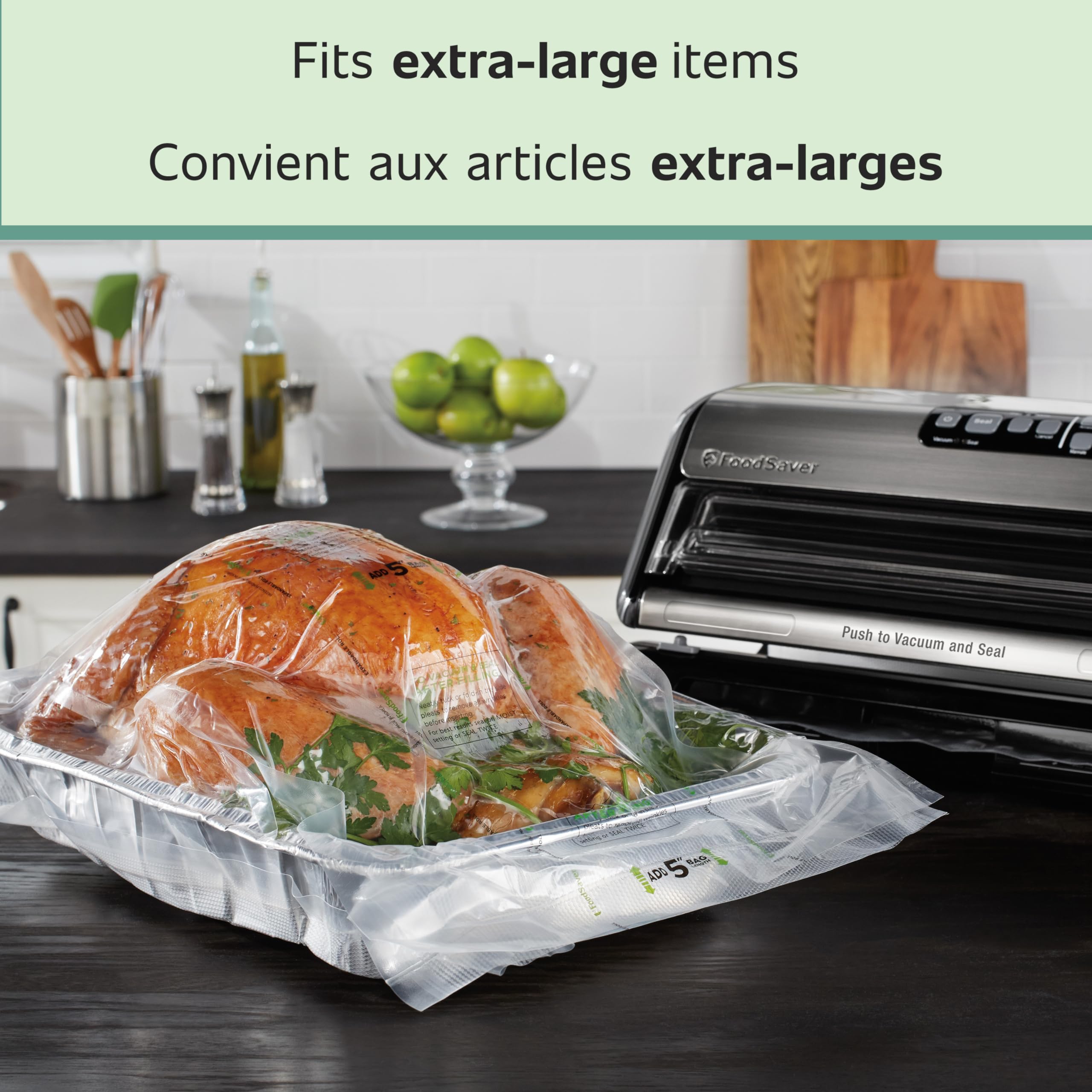 Foto 4 pulgar | Bolsas Selladoras Al Vacío Foodsaver Para Artículos Extra Grandes De 2 X 28 Cm X 5 M - Venta Internacional.
