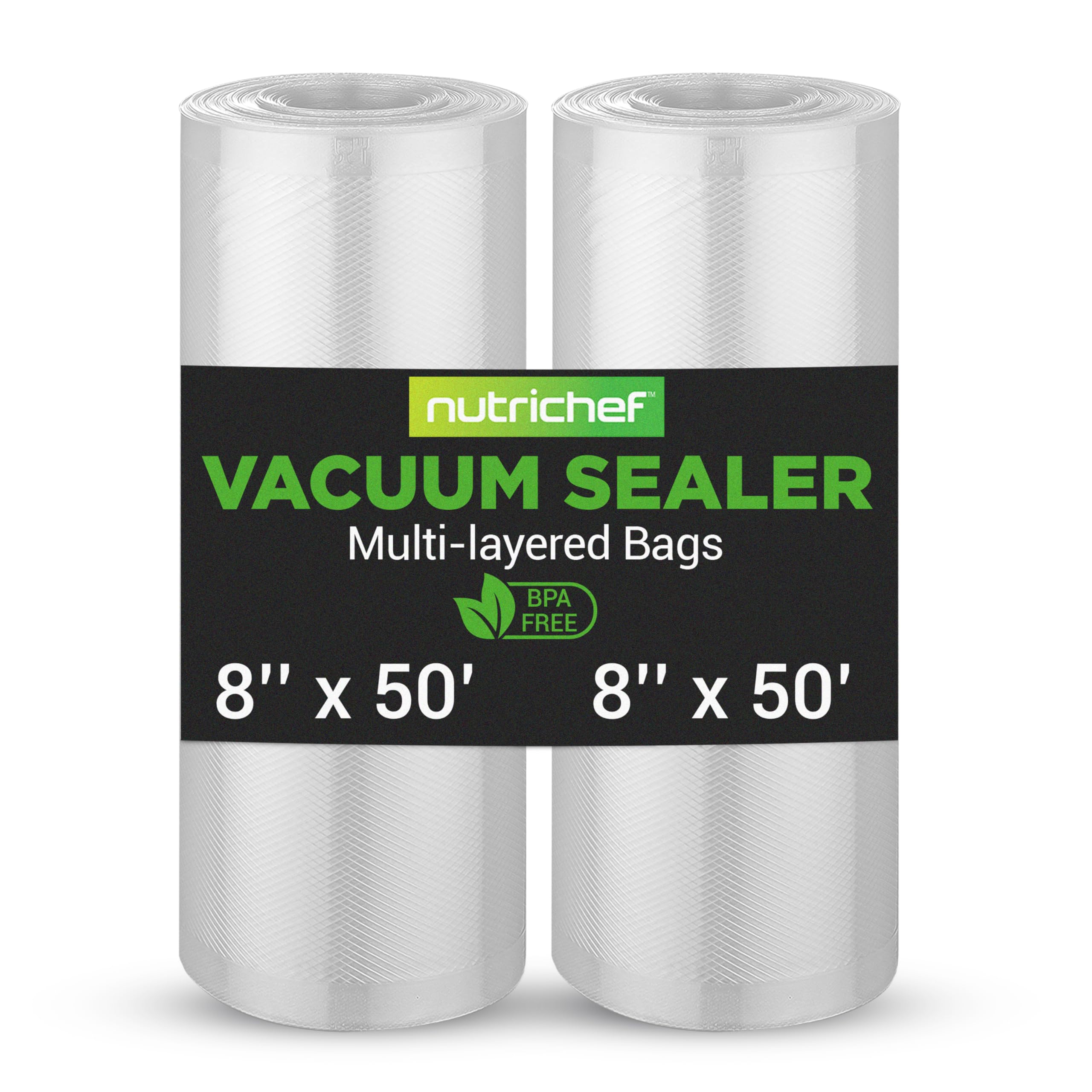 Foto 2 pulgar | Bolsas Selladoras Al Vacío Nutrichef  Rollos De 8 X 50 Cm  2 Unidades  Sin Bpa - Venta Internacional.