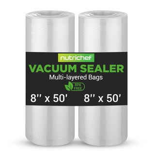 Foto 1 | Bolsas Selladoras Al Vacío Nutrichef Rollos De 8 X 50 Cm 2 Unidades Sin Bpa - Venta Internacional.