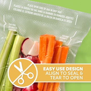 Foto 2 | Bolsas Selladas Al Vacío Foodsaver Pint Precortadas Paquete De 27 - Venta Internacional.