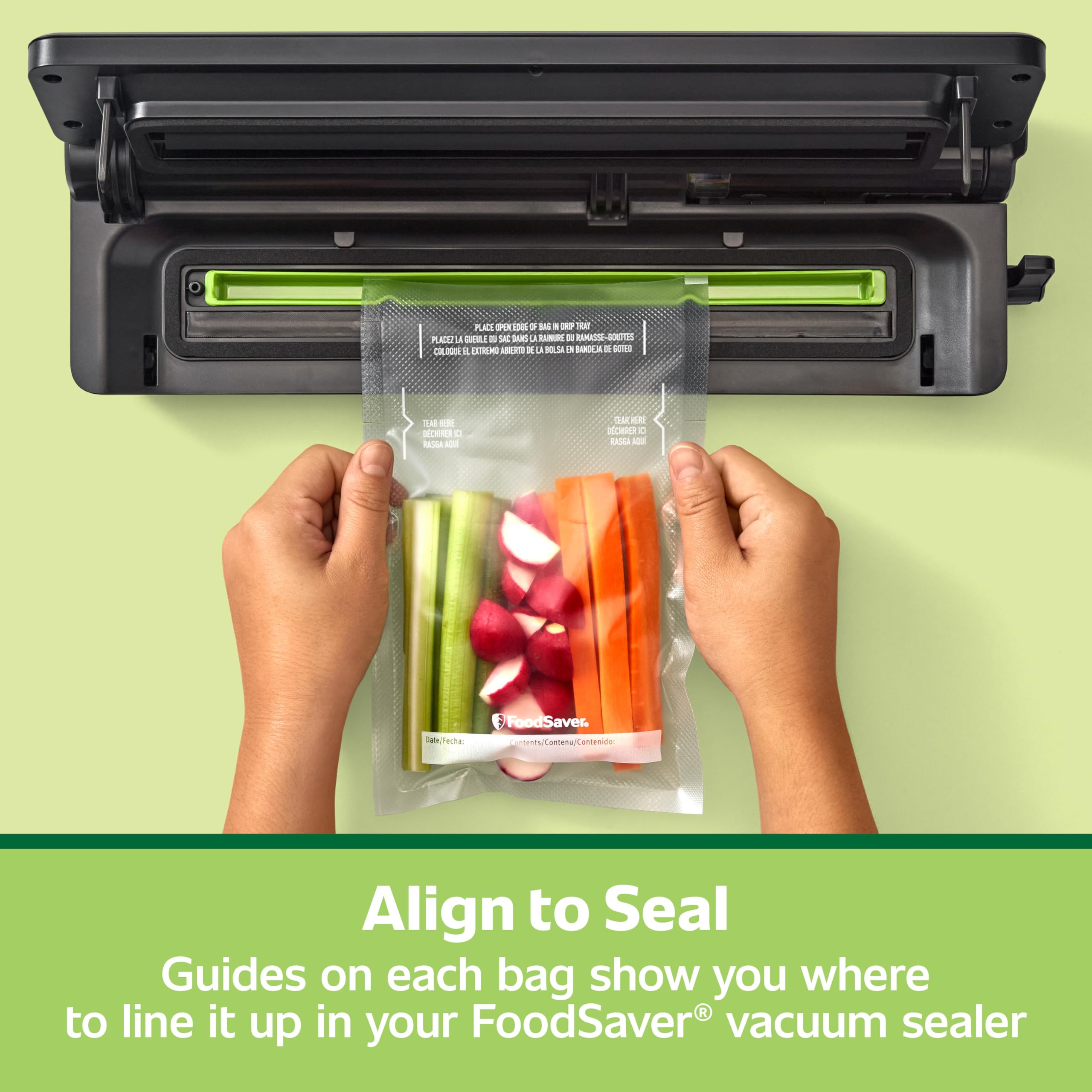 Foto 4 pulgar | Bolsas Selladas Al Vacío Foodsaver Pint Precortadas  Paquete De 27 - Venta Internacional.