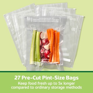 Foto 7 | Bolsas Selladas Al Vacío Foodsaver Pint Precortadas Paquete De 27 - Venta Internacional.
