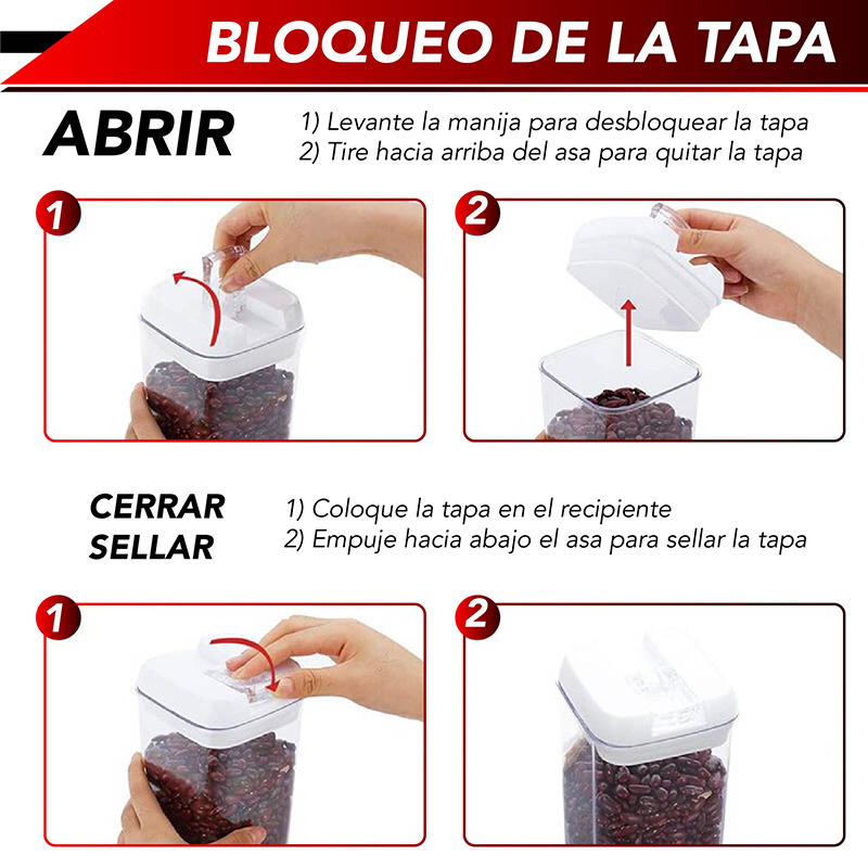 Foto 4 pulgar | Recipientes con Tapas Herméticas Rd Royal Cook para Almacenar Alimentos/ 7 pz con Etiquetas y Marcador