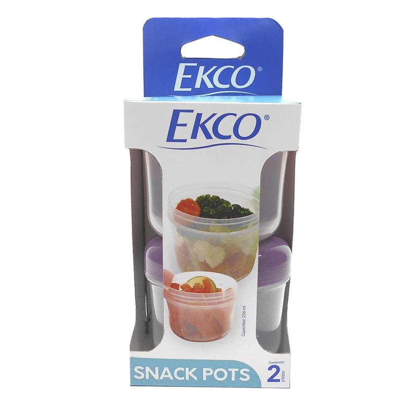 Foto 4 pulgar | Mini Herméticos 2 pz Ekco Snack Go de 236 ml de Polipropileno