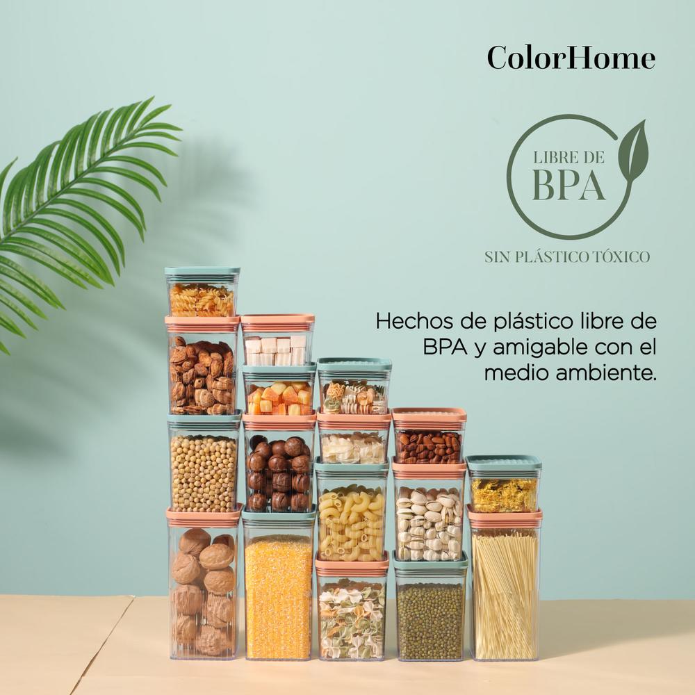 Foto 5 | Contenedores Herméticos ColorHome 20 Piezas