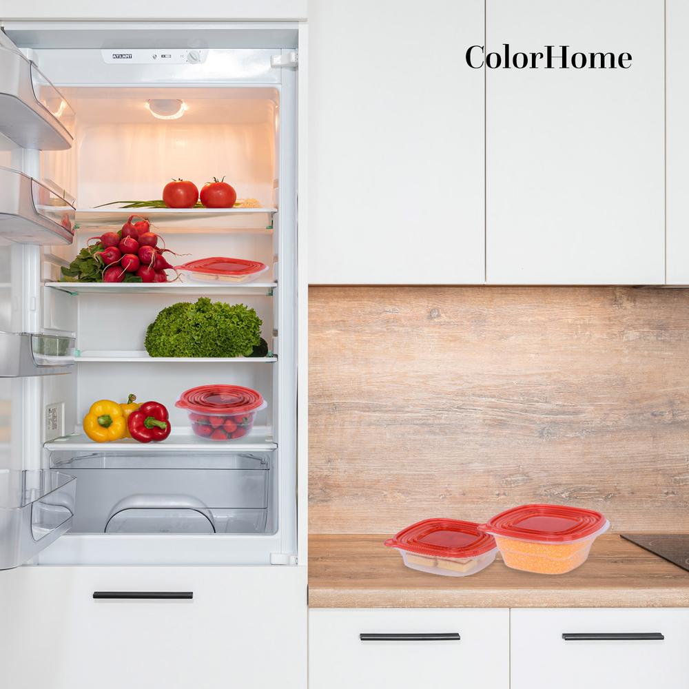 Foto 7 | Juego de Contenedores Herméticos ColorHome 30 Piezas