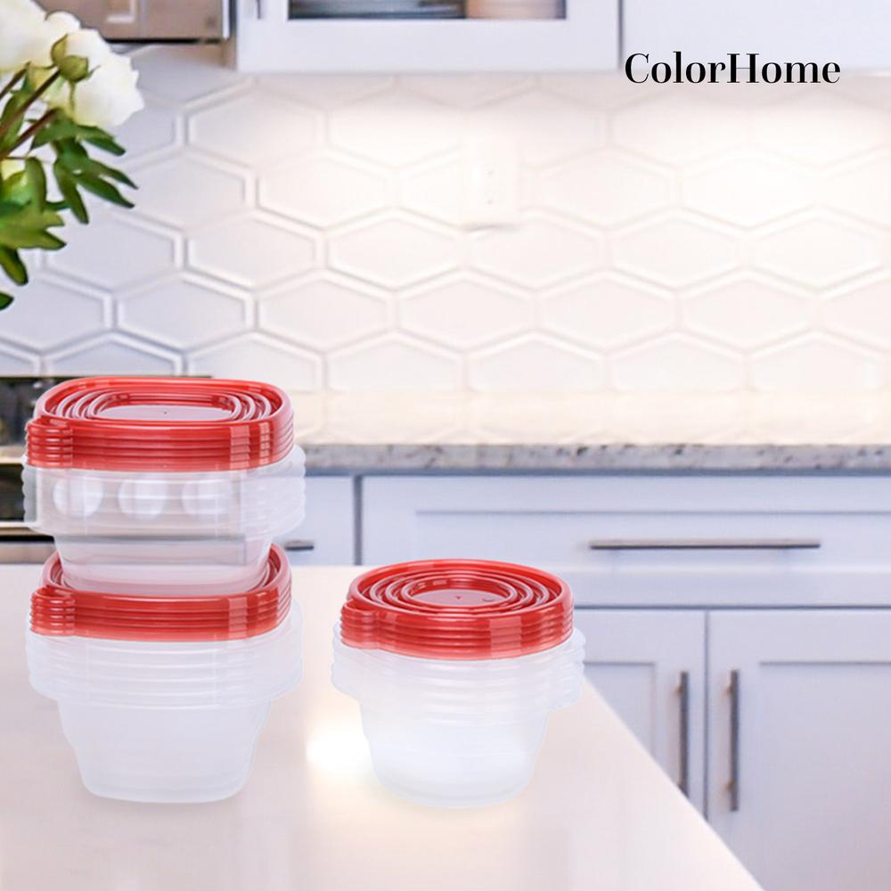 Foto 2 | Juego de Contenedores Colorhome de Plástico 15 Piezas