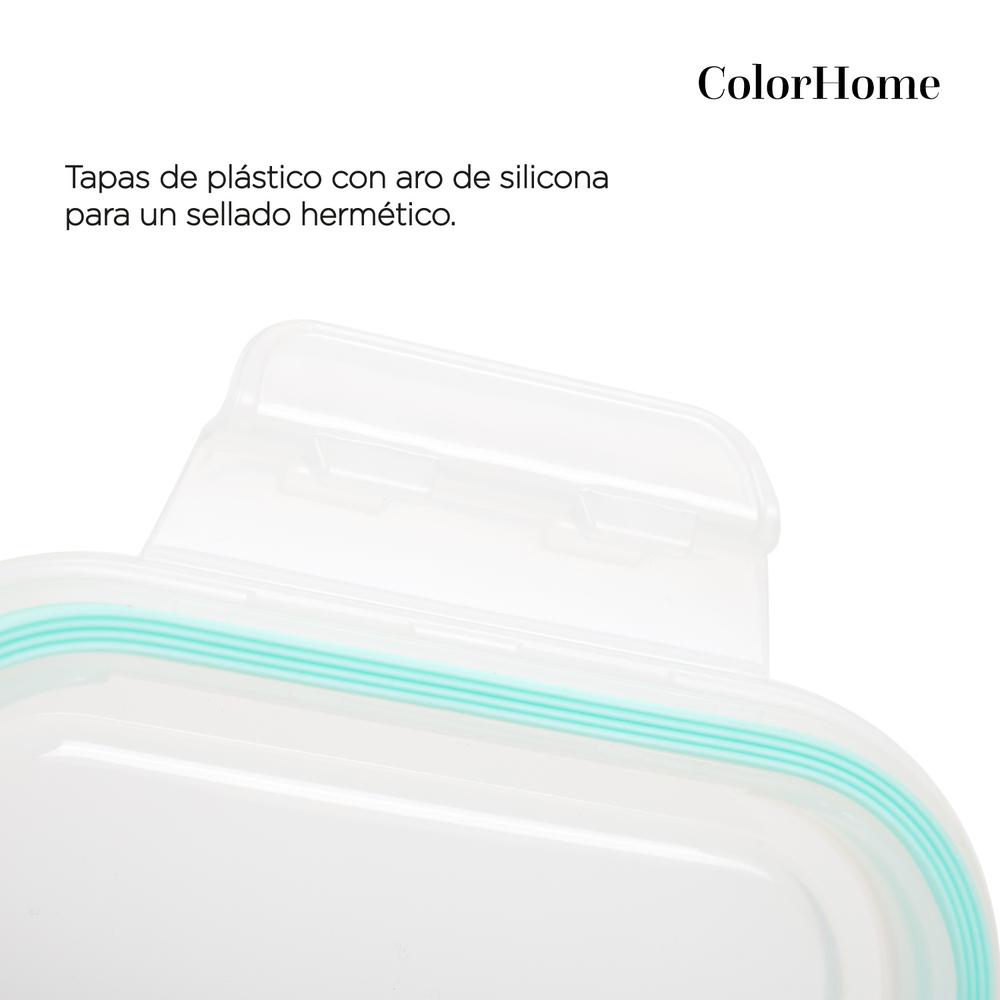 Foto 7 pulgar | Juego de Contenedores de Vidrio ColorHome 10 Piezas