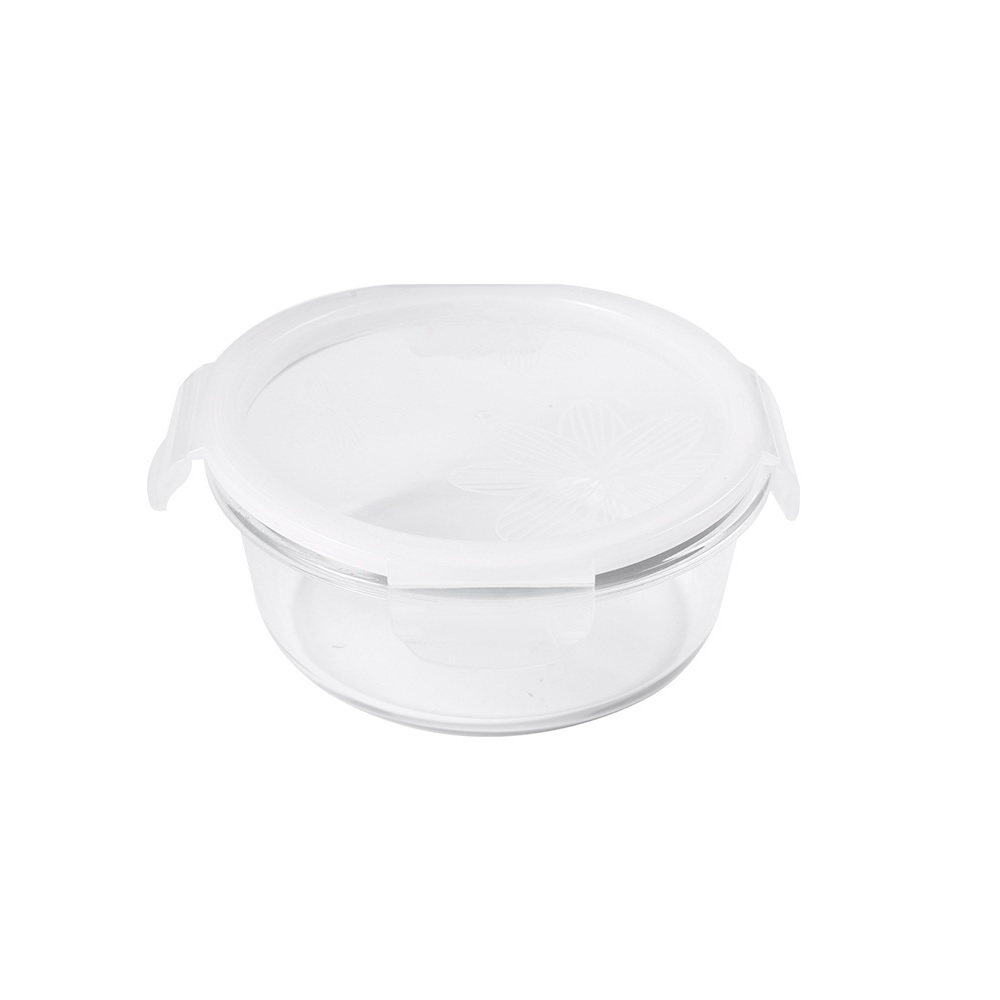 Recipiente Hermético Brang Redondo Vidrio Glaz 420 Ml