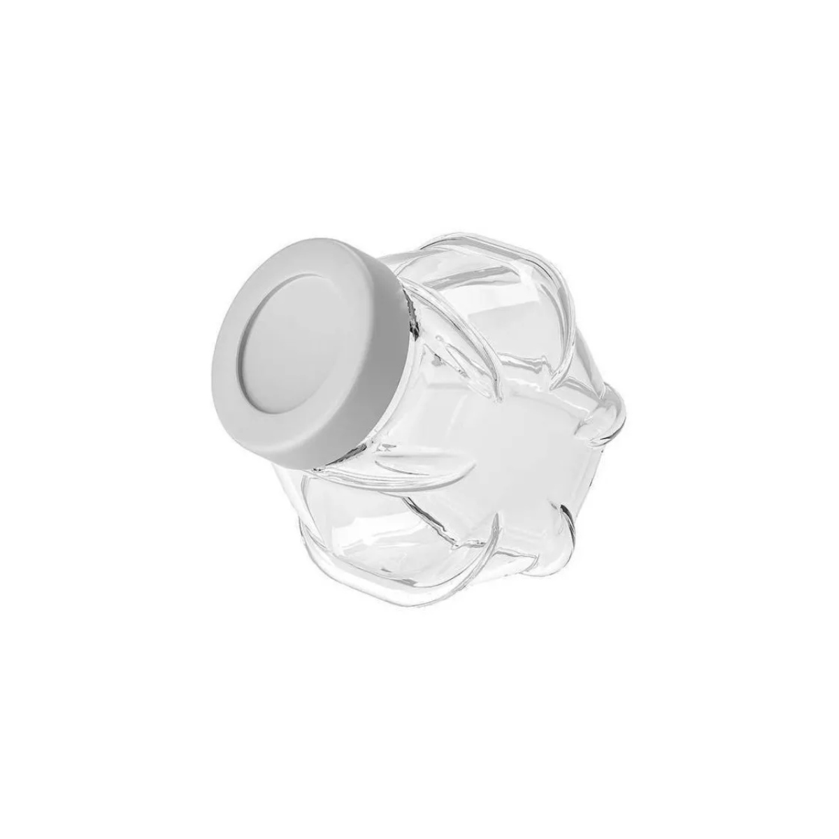 Frasco Forvar Con Tapa 1.8 L Vidrio/color Aluminio 30262