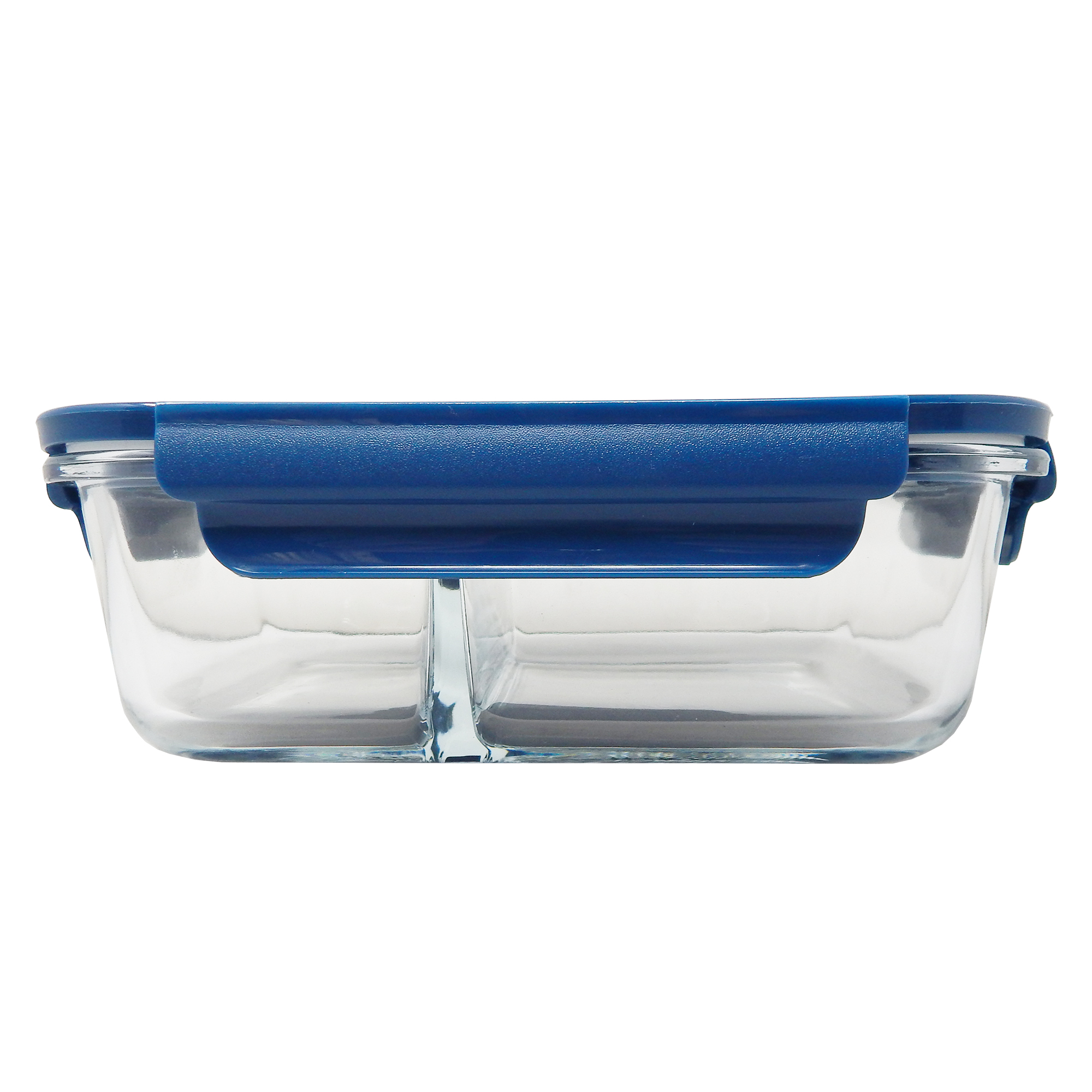 Foto 3 pulgar | Refractario Rectangular Aquila KN04 color Azul de Cristal 650 ML