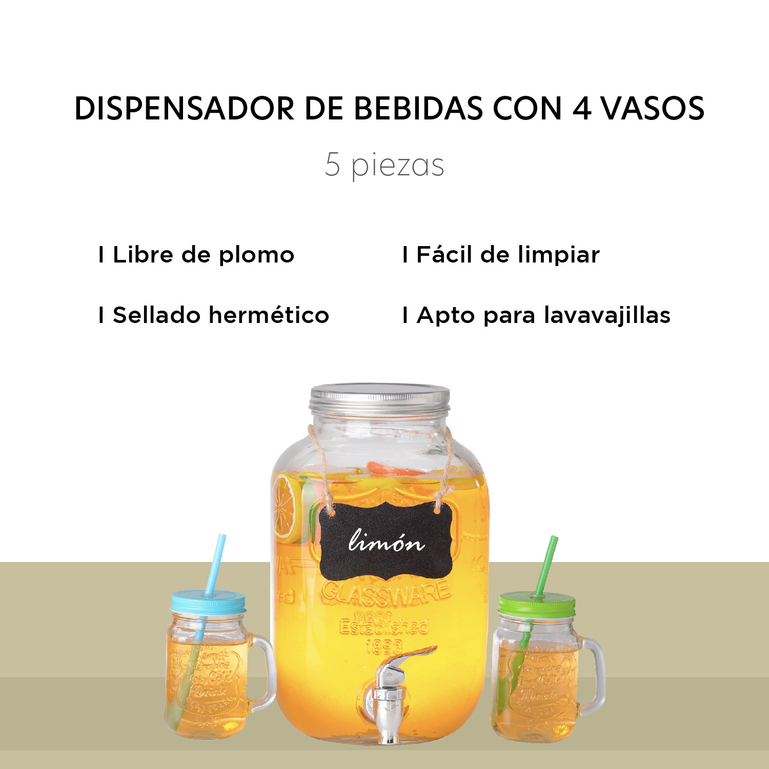 Foto 4 pulgar | Dispensador de Bebidas Colorhome 5 L