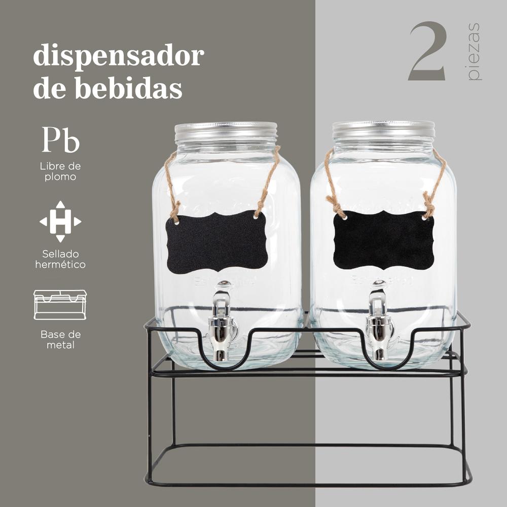 Foto 4 pulgar | Dispensador de Bebidas Colorhome 2 Piezas de 4 L