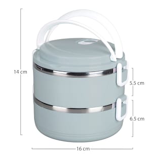 Foto 4 | Contenedor Para Alimentos 2 Niveles Aquila Gris