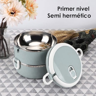 Foto 6 | Contenedor Para Alimentos 2 Niveles Aquila Gris
