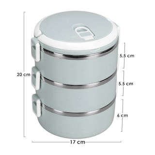 Foto 2 | Lonchera para Alimentos Aquila 3 Niveles Gris