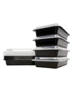Foto 1 | Paquete De 20 Contenedores Para Alimentos Con Tapa De 828 Ml (28 Oz) Sin Divisiones Bluelander