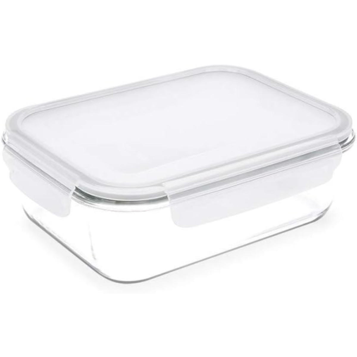 Contenedor De Vidrio Hermético 370 Ml. Rectangular - Libre De Bpa - Brinox