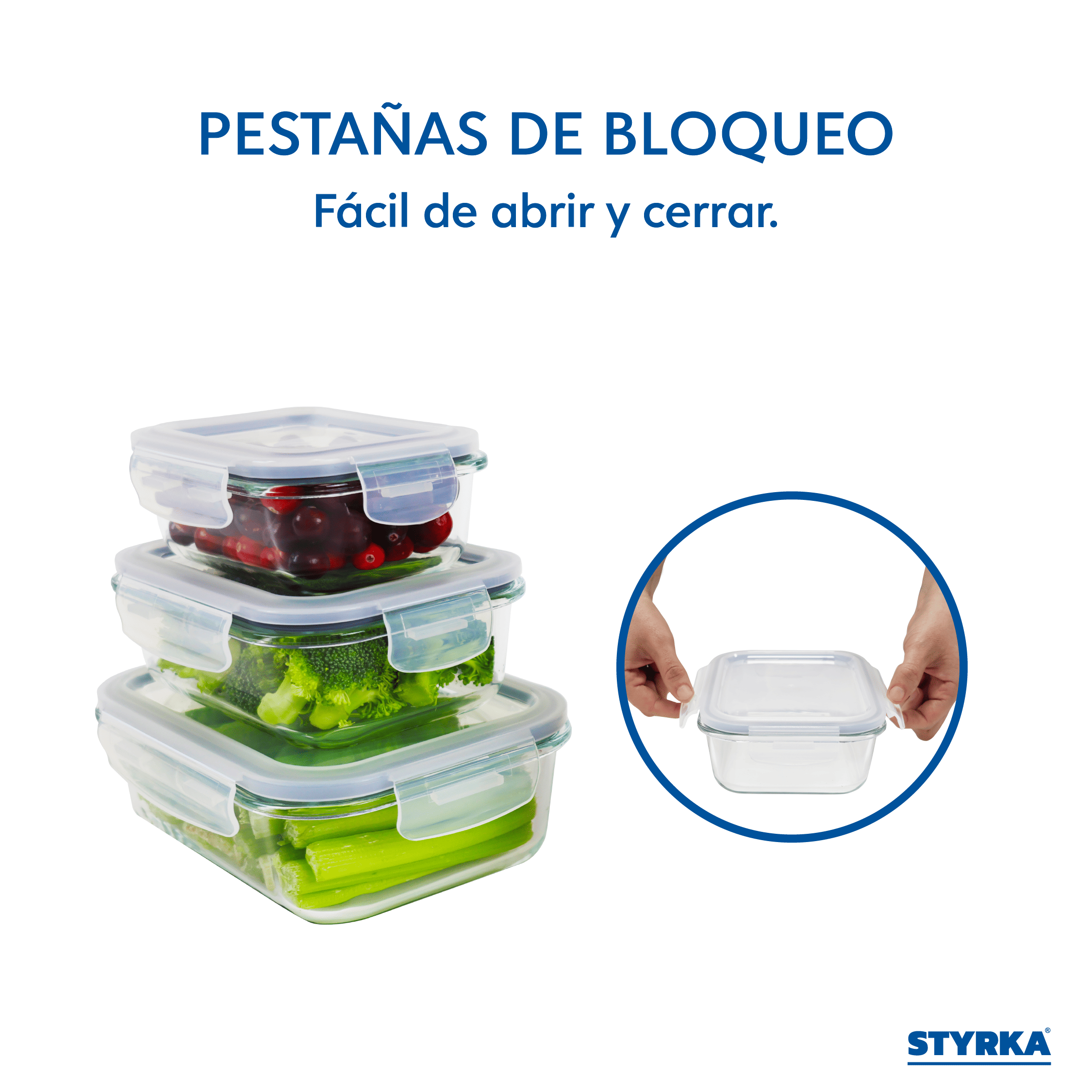 Foto 7 pulgar | Contenedores Tóper De Vidrio Herméticos Con Tapa Juego 5 Recipientes 10 Pz