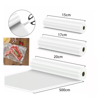 Foto 2 | Bolsas Para Sellar Alimentos Al Vacío, 3 Rollos Eo Safe Imports Esi-17925 Transparente