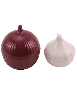 Foto 2 | Set Contenedor Para Ajo, Cebolla Y Cepillo De Cocina Zense