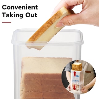 Foto 5 | Caja Para Pan Aozita Con Tapa Hermética Para Almacenamiento De Pan Fresco, Paquete De 2 - Venta Internacional.
