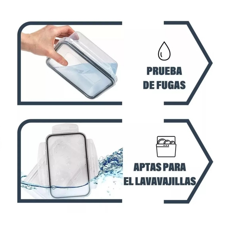 Foto 6 pulgar | Juego De 24 Recipientes Herméticos Para Almacenamiento De 60 Ml A 1000 Ml - Venta Internacional.