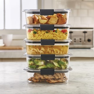 Foto 6 | Contenedores De Almacenamiento De Alimentos Rubbermaid Brilliance 3.2 L, Juego De 5 - Venta Internacional.