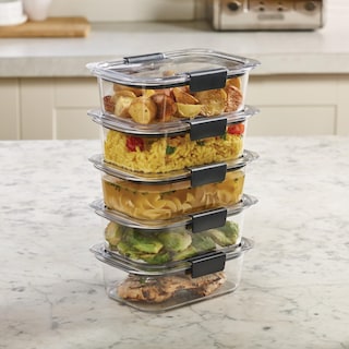 Foto 7 | Contenedores De Almacenamiento De Alimentos Rubbermaid Brilliance 3.2 L, Juego De 5 - Venta Internacional.