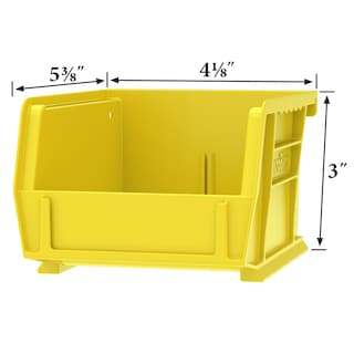 Foto 3 | Contenedores De Almacenamiento Akro-mils 30210 Akrobins De Plástico, 0,14 L, Color Rojo, Paquete De 6 - Venta Inter