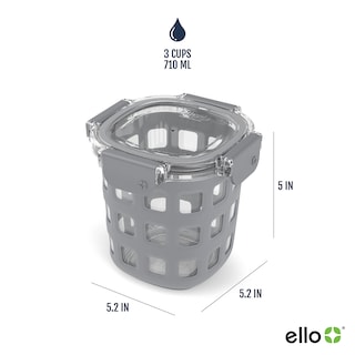Foto 3 | Recipientes De Vidrio Para Almacenar Alimentos Ello Duraglass Rounds 700 Ml - Venta Internacional.