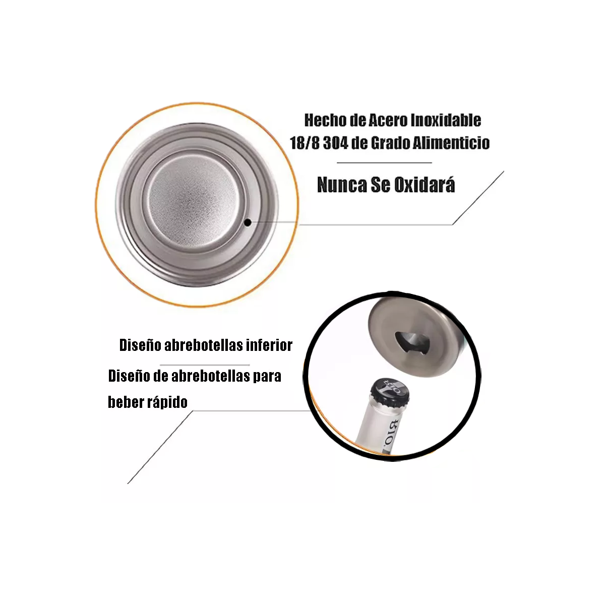 Foto 2 | Language Portalatas De Cerveza De Acero Inoxidable Vaso Térmico 14oz Esi-11444-1 Azul