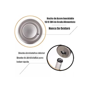 Foto 2 | Language Portalatas De Cerveza De Acero Inoxidable Vaso Térmico 14oz Esi-11444-1 Azul