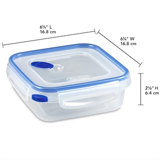 Foto 2 | Recipiente De Almacenamiento De Alimentos Sterilite Ultra-seal De 4 Tazas Cuadradas X6 - Venta Internacional.
