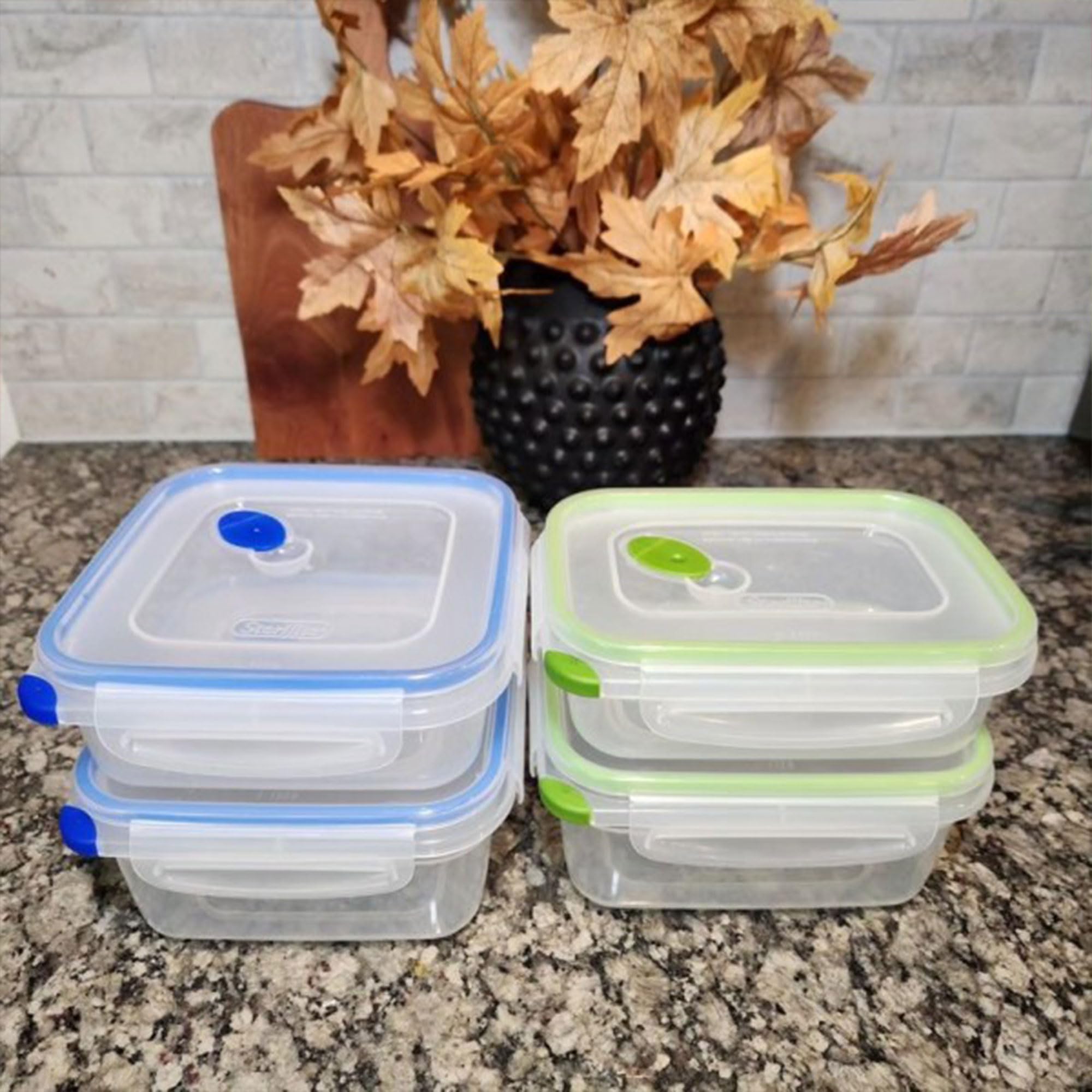 Foto 5 pulgar | Recipiente De Almacenamiento De Alimentos Sterilite Ultra-seal De 4 Tazas Cuadradas X6 - Venta Internacional.