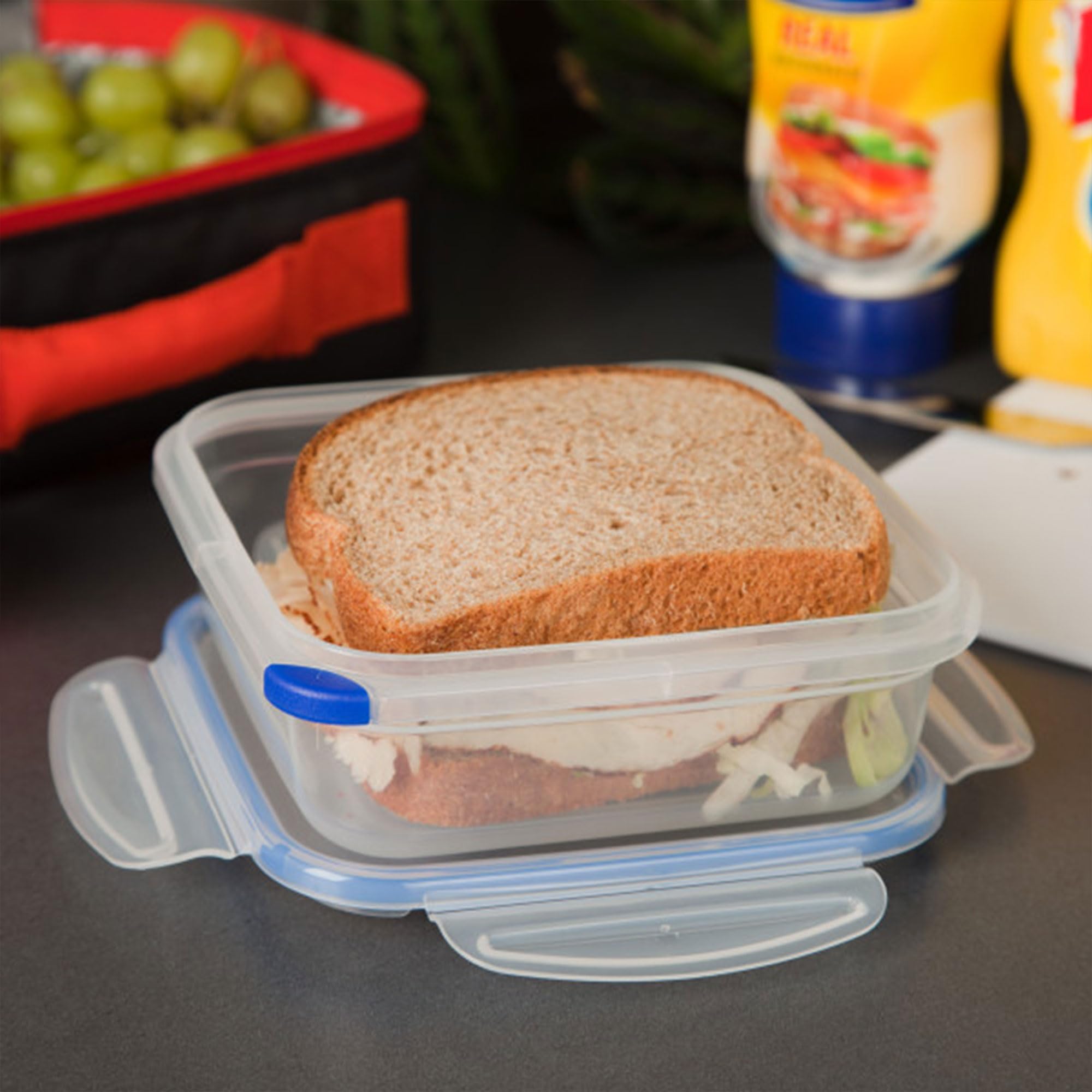 Foto 6 pulgar | Recipiente De Almacenamiento De Alimentos Sterilite Ultra-seal De 4 Tazas Cuadradas X6 - Venta Internacional.