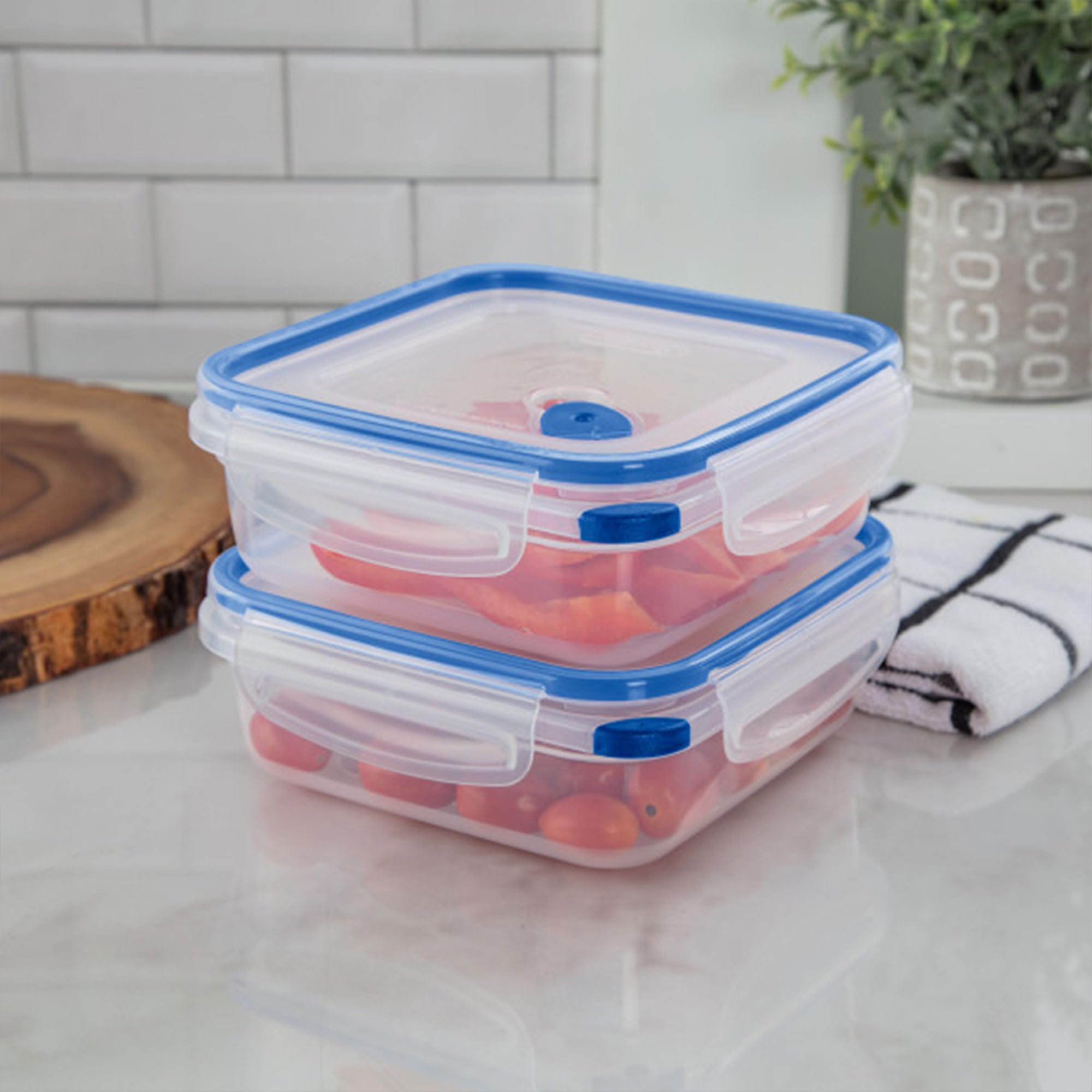 Foto 7 pulgar | Recipiente De Almacenamiento De Alimentos Sterilite Ultra-seal De 4 Tazas Cuadradas X6 - Venta Internacional.