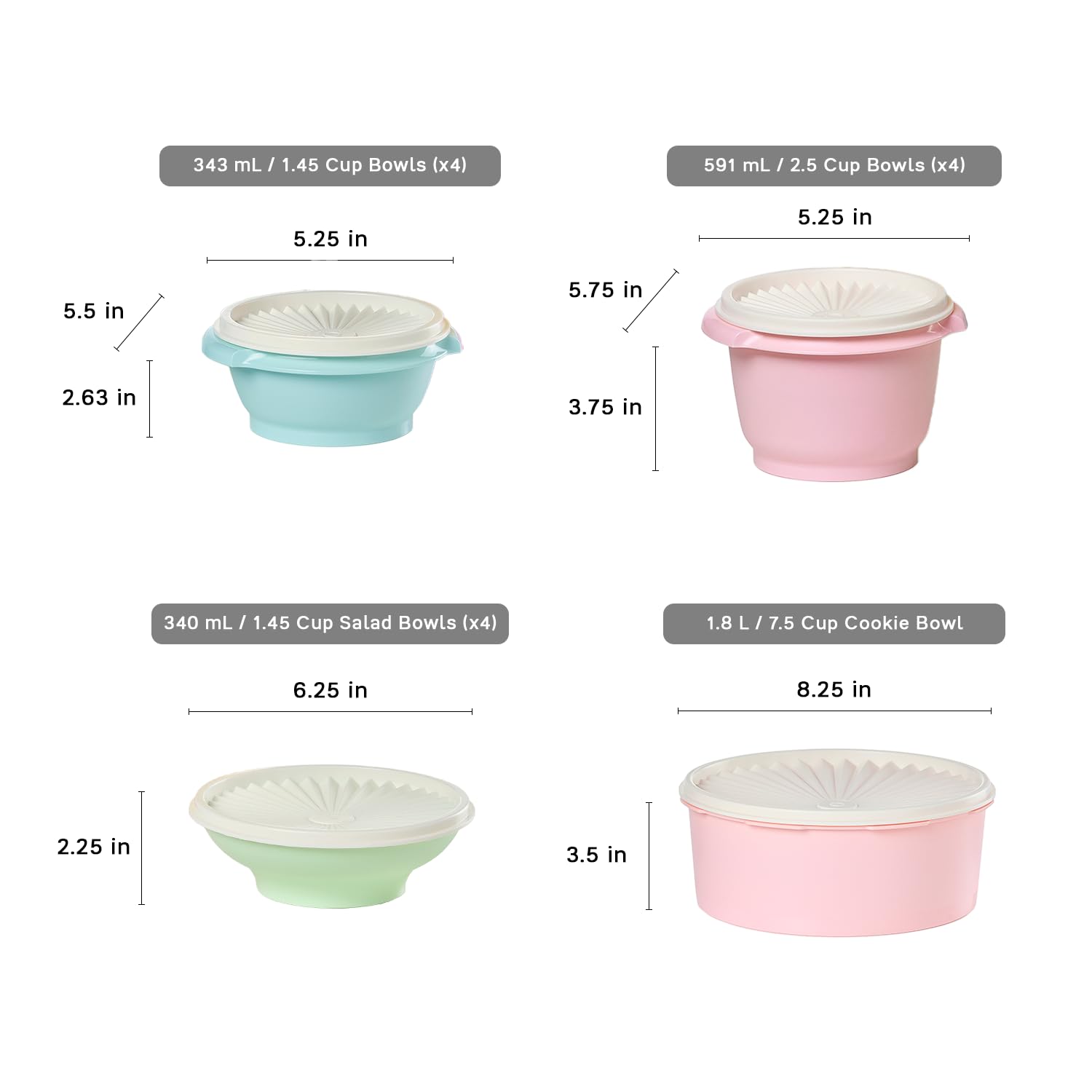 Foto 4 pulgar | Set De Recipientes Para Almacenamiento De Alimentos Tupperware Heritage 36 Piezas - Venta Internacional.