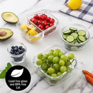 Foto 5 | Set De Recipientes Para Comida Cook With Color Premium, 32 Unidades Vidrio Borosilicato - Venta Internacional.