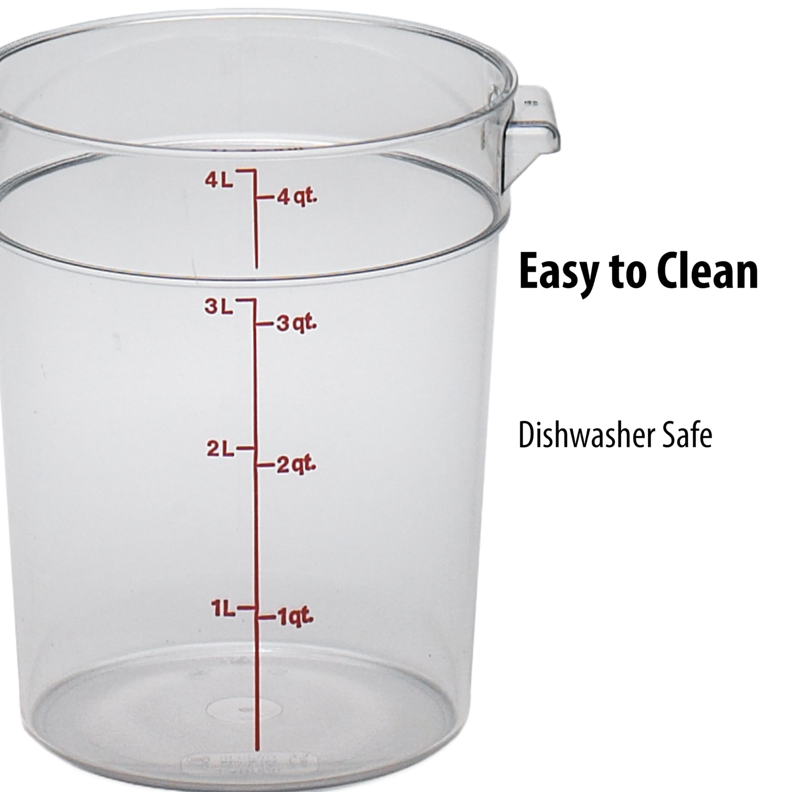 Foto 6 pulgar | Recipiente De Almacenamiento De Alimentos Cambro Redondo De 4 Litros Con Tapa (paquete De 2) - Venta Internacional.
