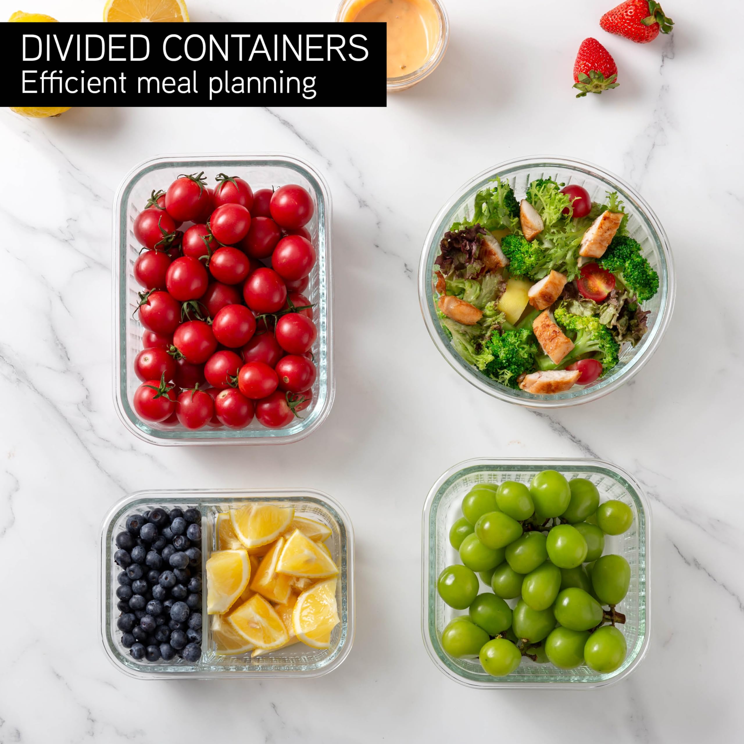 Foto 5 | Set De Recipientes Para Comida Cook With Color Premium, 32 Unidades Vidrio Borosilicato - Venta Internacional.