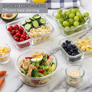 Foto 3 | Set De Recipientes Para Comida Cook With Color Premium, 32 Unidades Vidrio Borosilicato - Venta Internacional.
