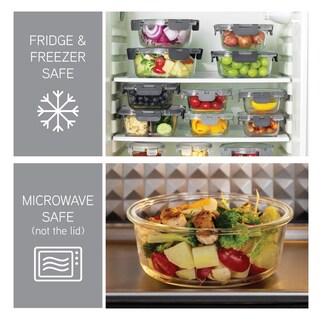 Foto 5 | Set De Recipientes Para Comida Cook With Color Premium, 32 Unidades Vidrio Borosilicato - Venta Internacional.