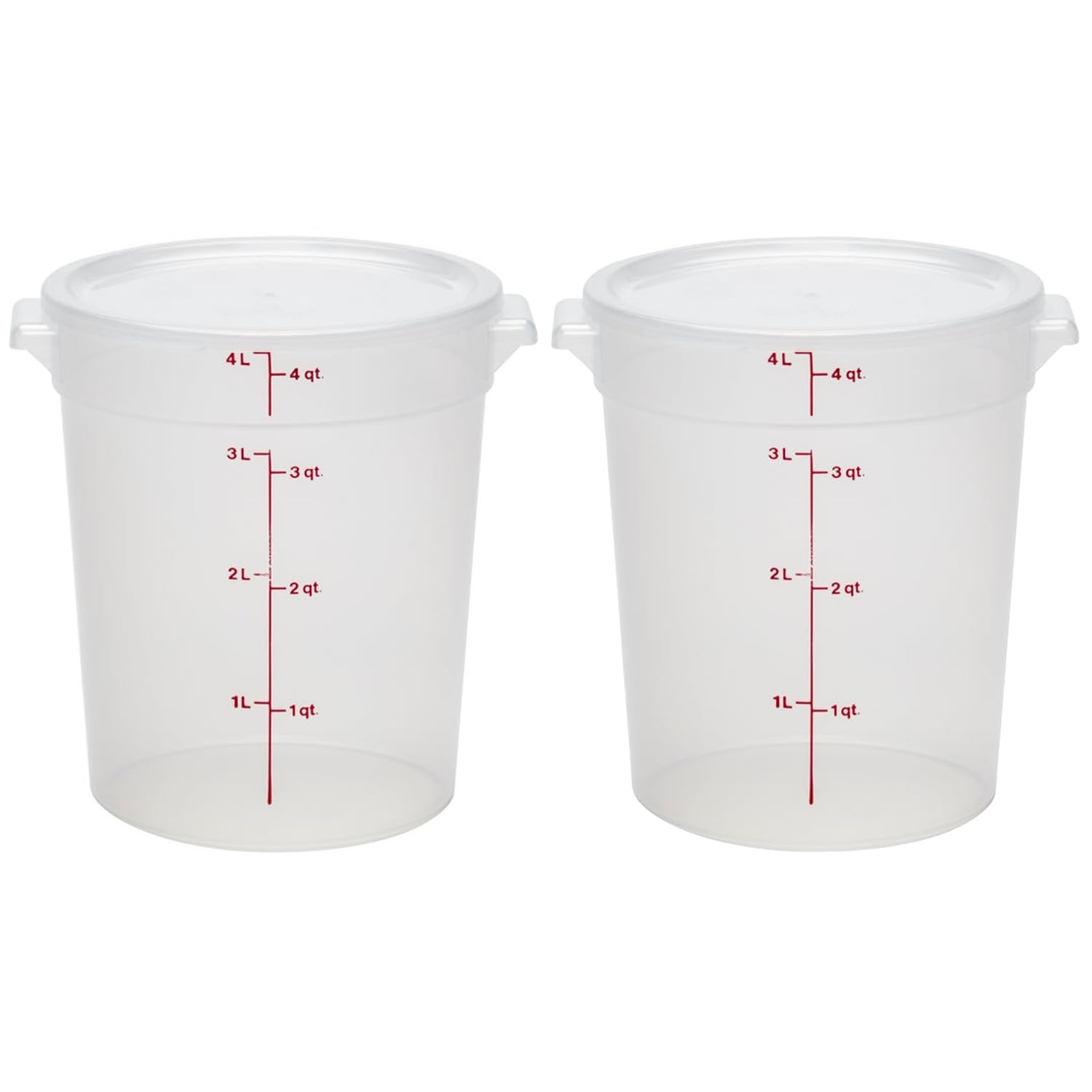 Foto 2 pulgar | Recipiente De Almacenamiento De Alimentos Cambro De 4 Litros (paquete De 2) Sin Bpa Con Tapas - Venta Internacional.