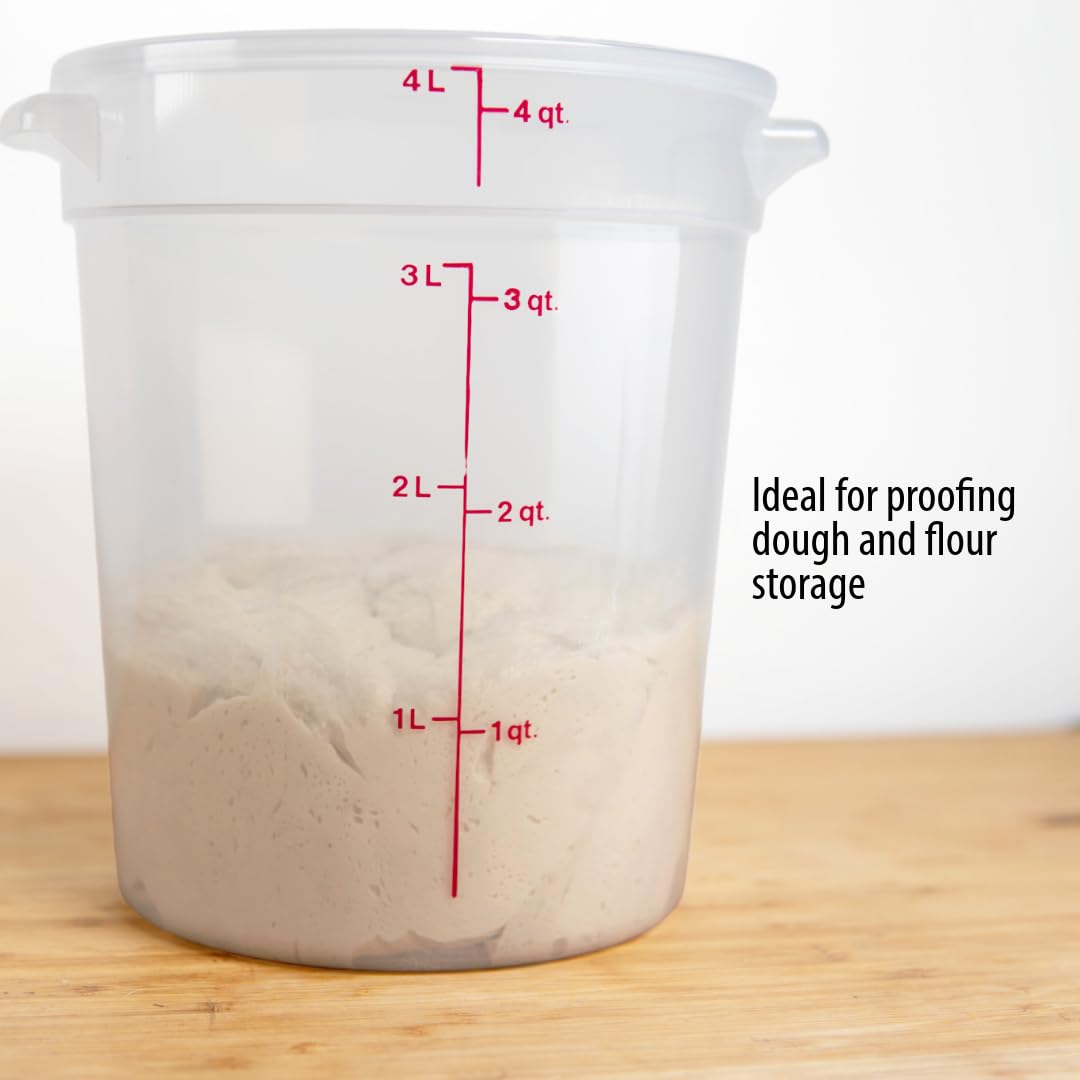 Foto 4 pulgar | Recipiente De Almacenamiento De Alimentos Cambro De 4 Litros (paquete De 2) Sin Bpa Con Tapas - Venta Internacional.