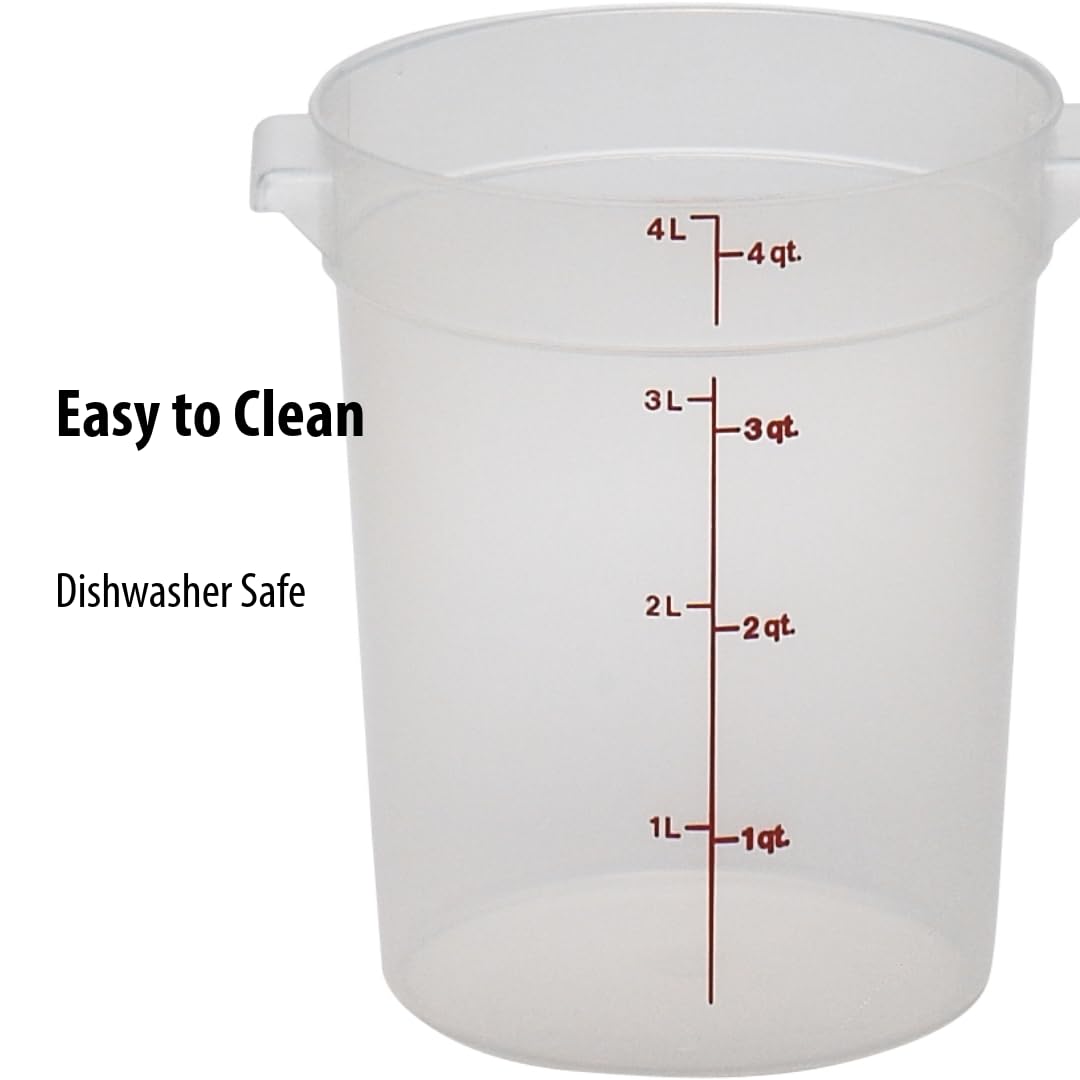Foto 5 pulgar | Recipiente De Almacenamiento De Alimentos Cambro De 4 Litros (paquete De 2) Sin Bpa Con Tapas - Venta Internacional.
