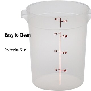 Foto 4 | Recipiente De Almacenamiento De Alimentos Cambro De 4 Litros (paquete De 2) Sin Bpa Con Tapas - Venta Internacional.