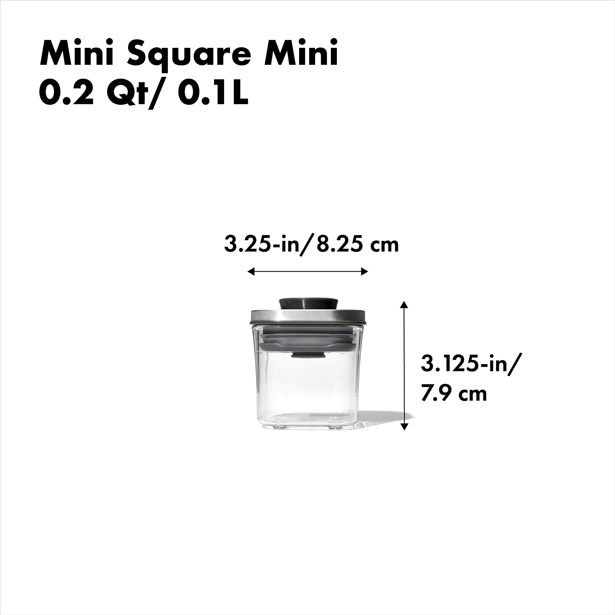 Foto 2 | Contenedor Oxo Steel Pop Mini De 0,2 L Para Especias Y Más - Venta Internacional.