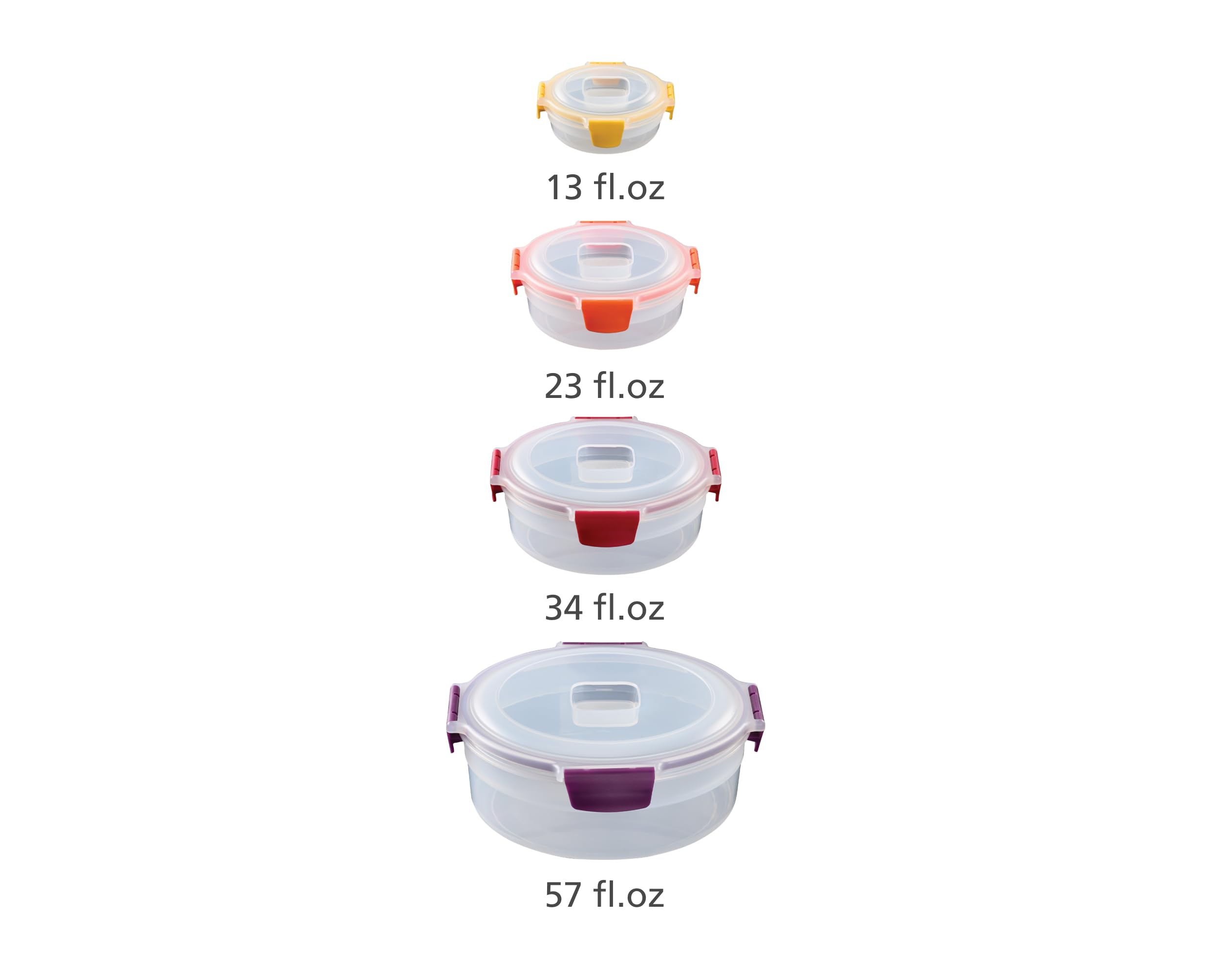 Foto 4 pulgar | Juego De Recipientes Para Almacenamiento De Alimentos Joseph Joseph Nest Lock De 8 Piezas - Venta Internacional.