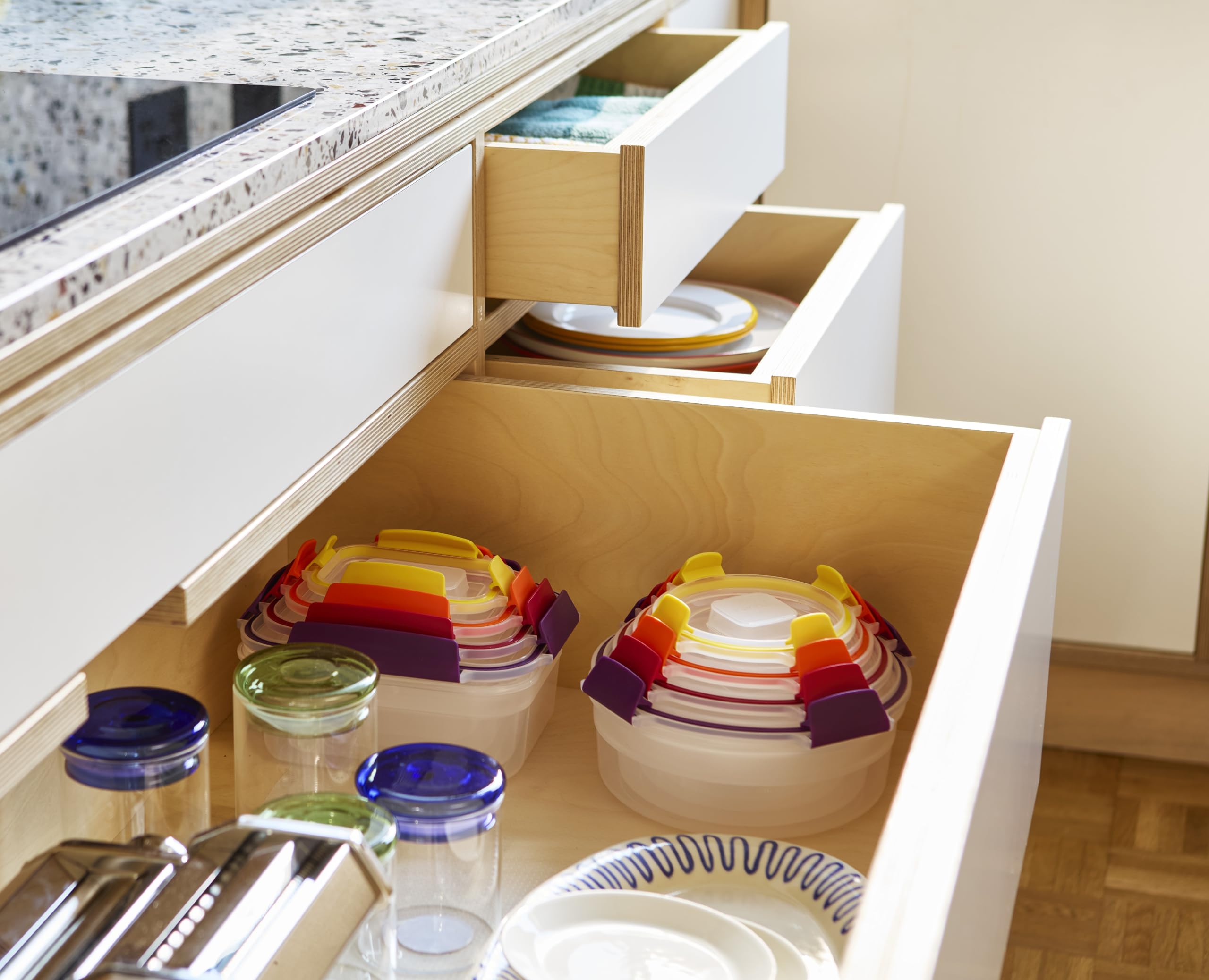 Foto 7 | Juego De Recipientes Para Almacenamiento De Alimentos Joseph Joseph Nest Lock De 8 Piezas - Venta Internacional.